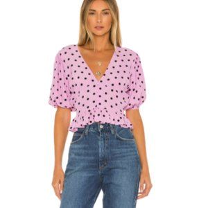 NEW FAITHFULL THE BRAND Mona Top Sylve Dots